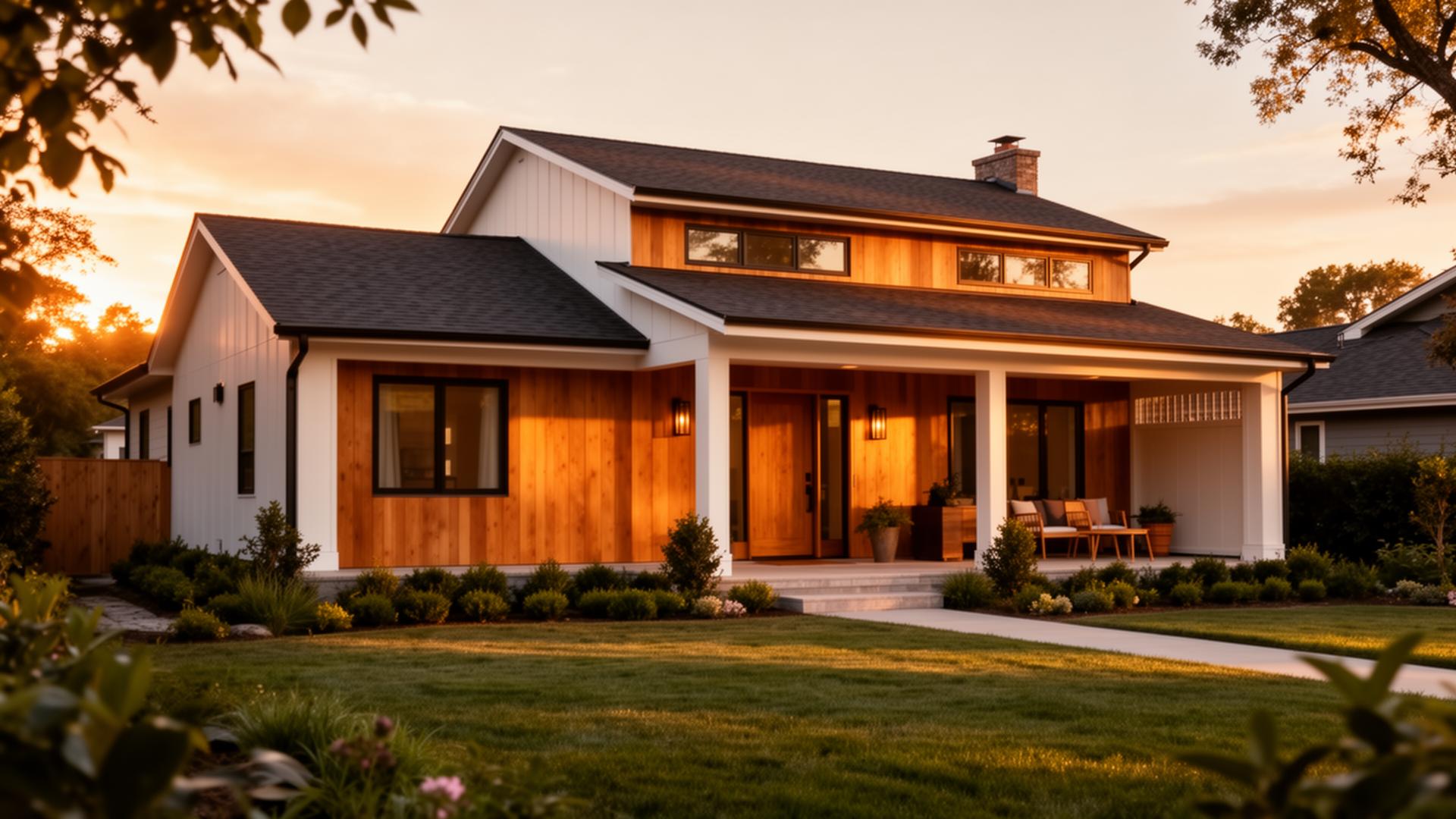 Beautifully remodeled modern home exterior